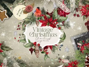 vintage christmas set01