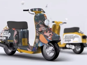 vintage scooter mock up1