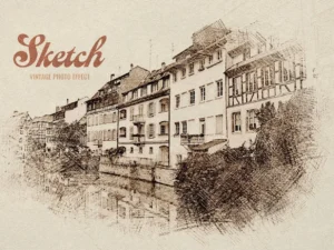 vintage sketch photo effect1