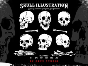 vintage skull1