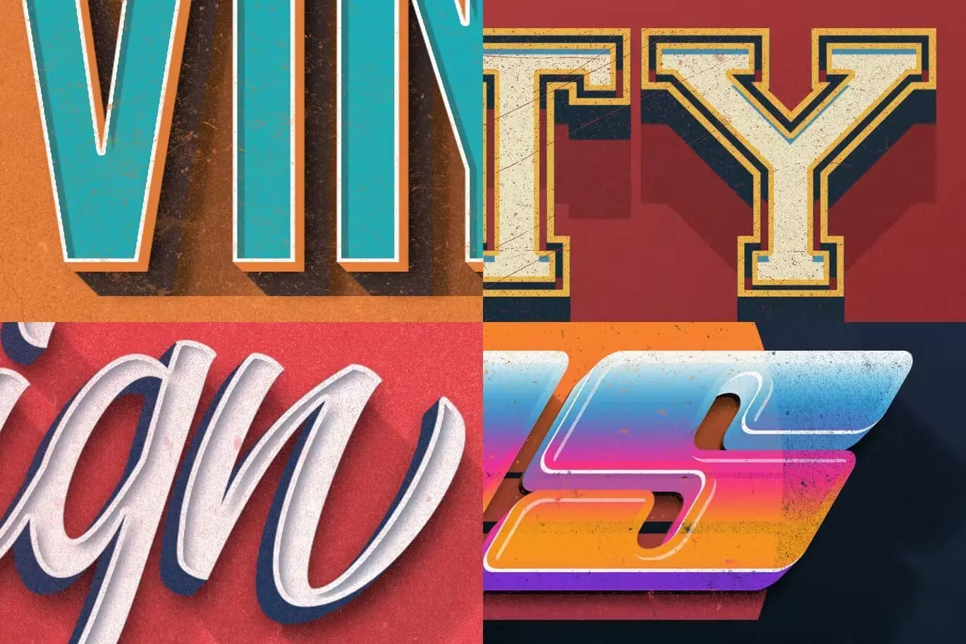 Vintage Text Effects Vol.7 15 vintage text effects14jpeg