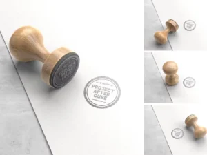 vintage wooden stamp mockups1