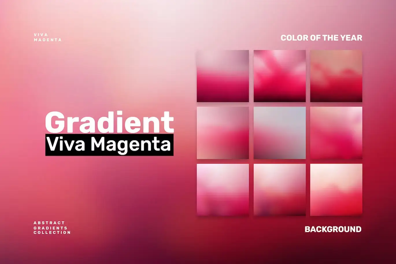 Viva Magenta Abstract Gradient Background