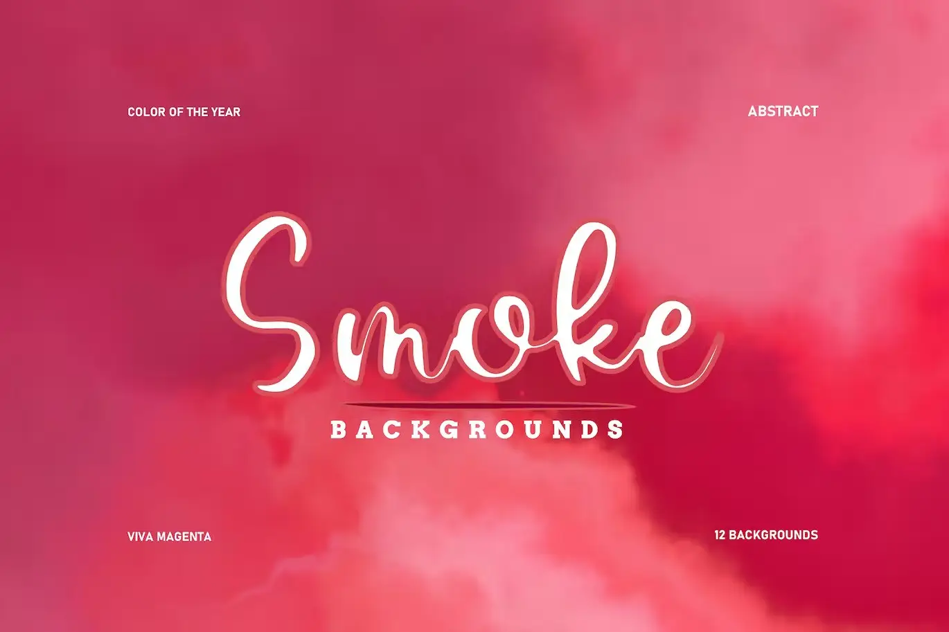 Viva Magenta - Abstract Smoke Backgrounds