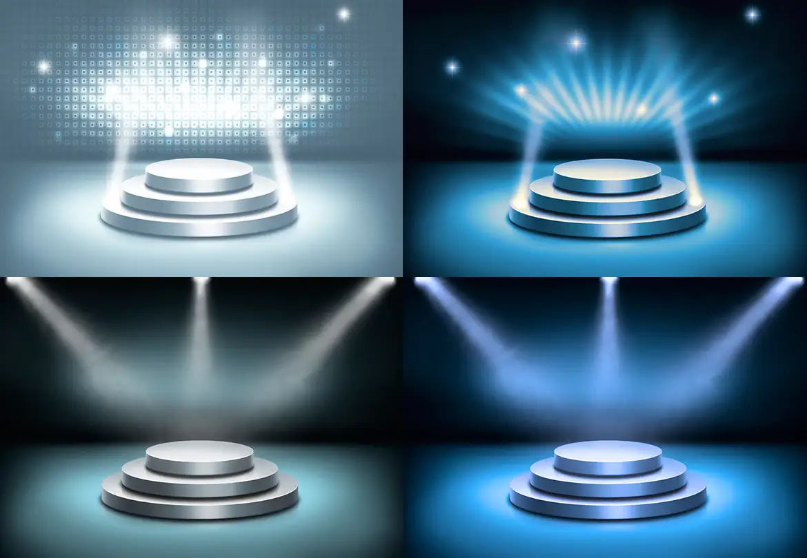 Stage and Lights Backgrounds 13 voronoi diagram vector backgrounds 5