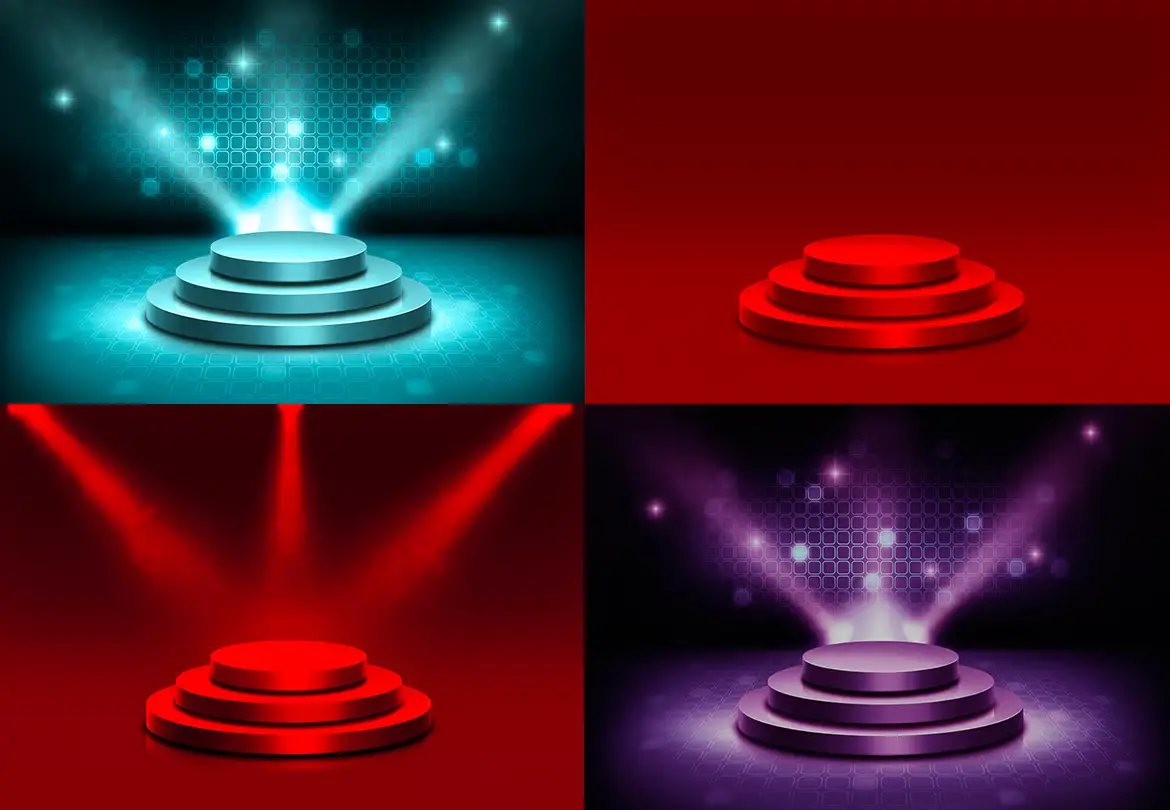Stage and Lights Backgrounds 12 voronoi diagram vector backgrounds 6