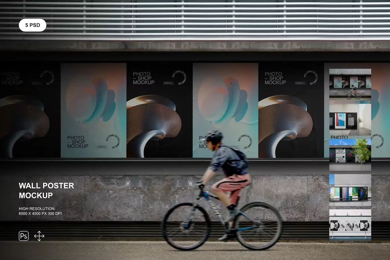 Wall Poster Mockup Set