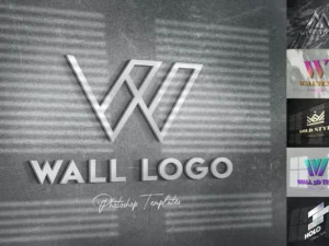 wall text or logo mockups1