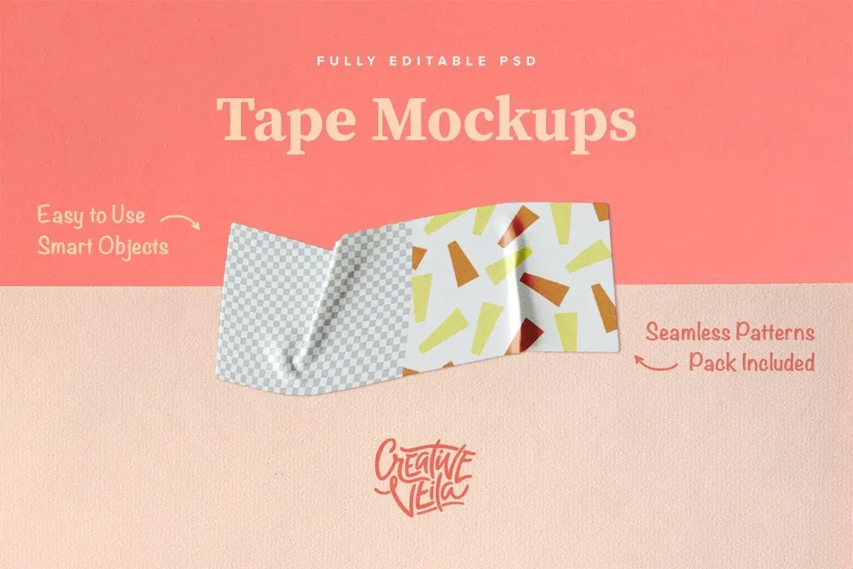 Washi Tape PSD Mockups