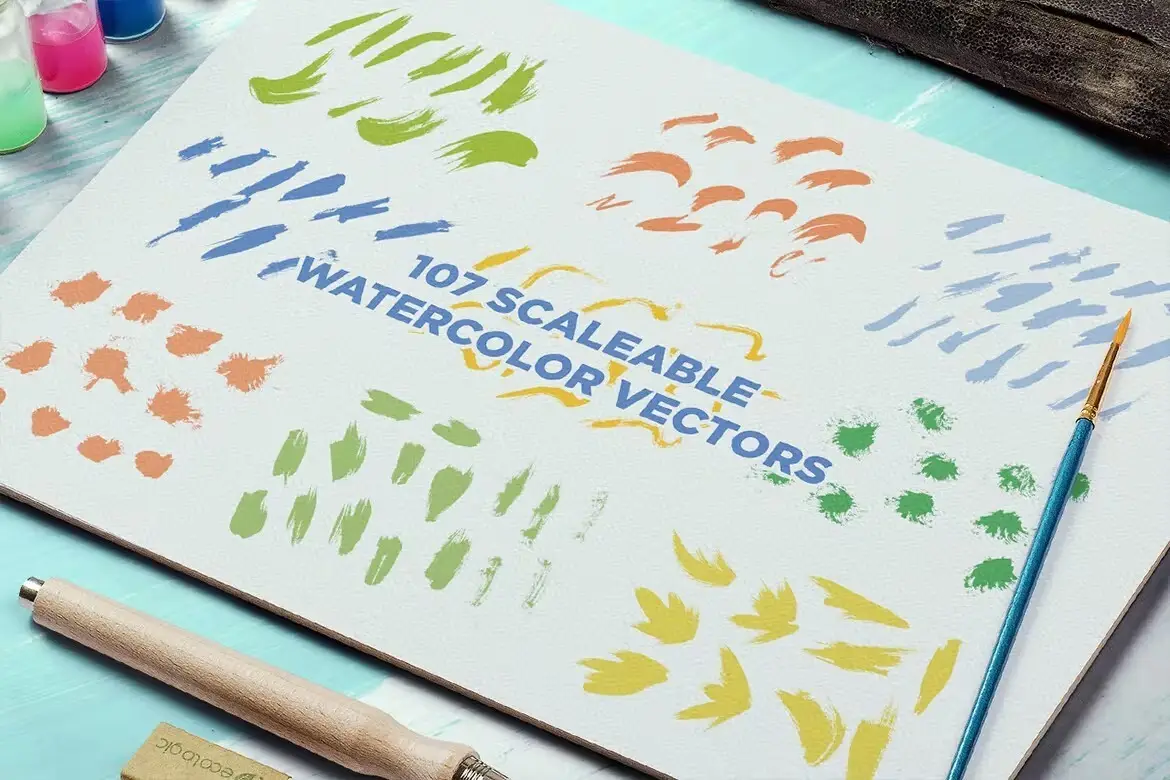 Watercolor Design Bundle 3 watercolor design bundle5