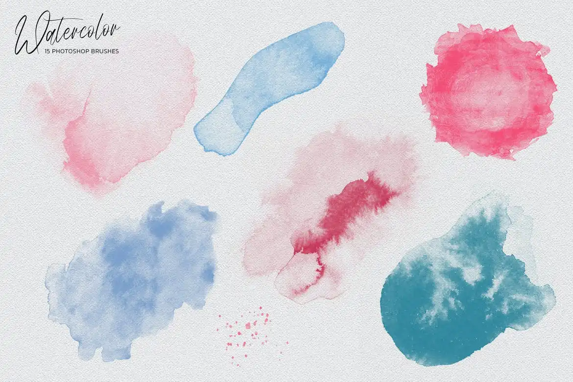 Watercolor Photoshop Brushes