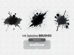 watercolor splashes effect photoshop brushes2