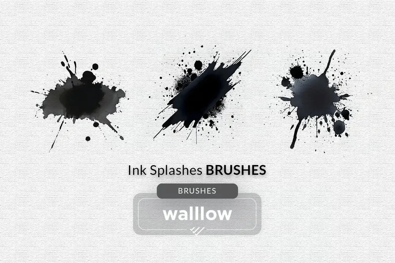 Watercolor Splashes Effect Photoshop Brushes