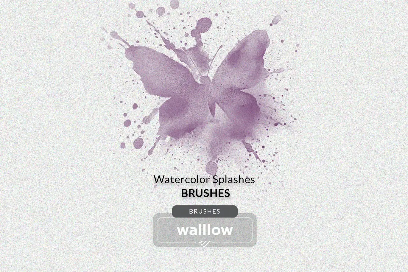 Watercolor Splashes Photoshop Brushes