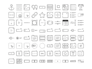 website page builder icon pack 80 vector icons2