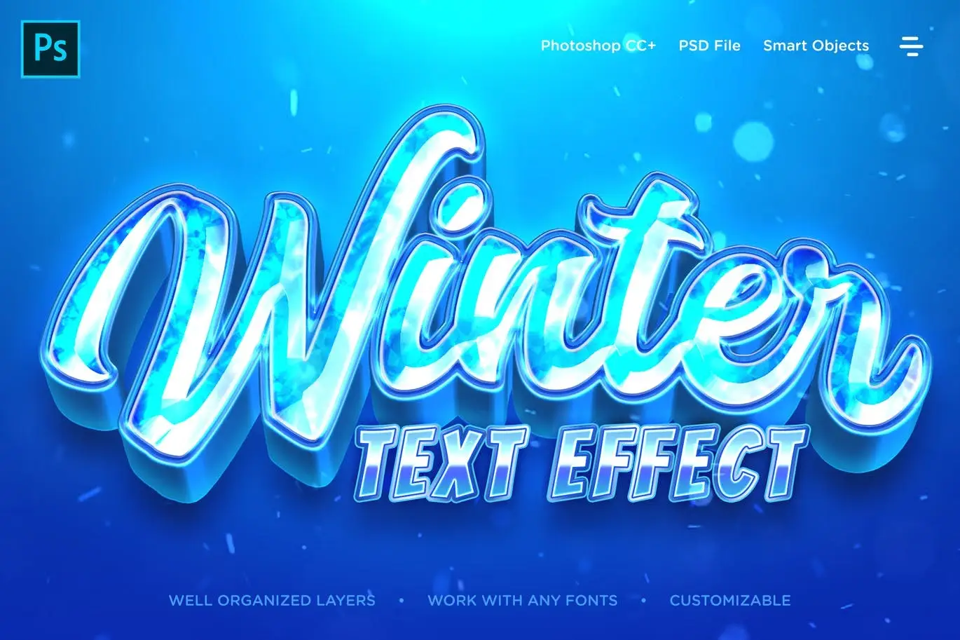 Winter Icy Frozen Realistic 3D Text Effects 3 winter icy frozen realistic 3d text effects1