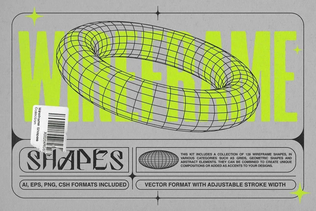 Wireframe Shapes 9 wireframe shapes 1