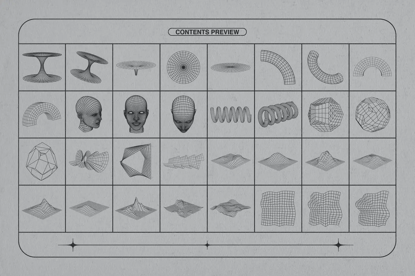 Wireframe Shapes 6 wireframe shapes12