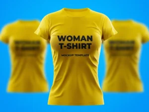 women sport t shirt mockup template1