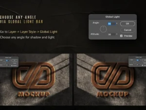 wood logo wall mockup 2
