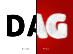 wool text effect photoshop action7