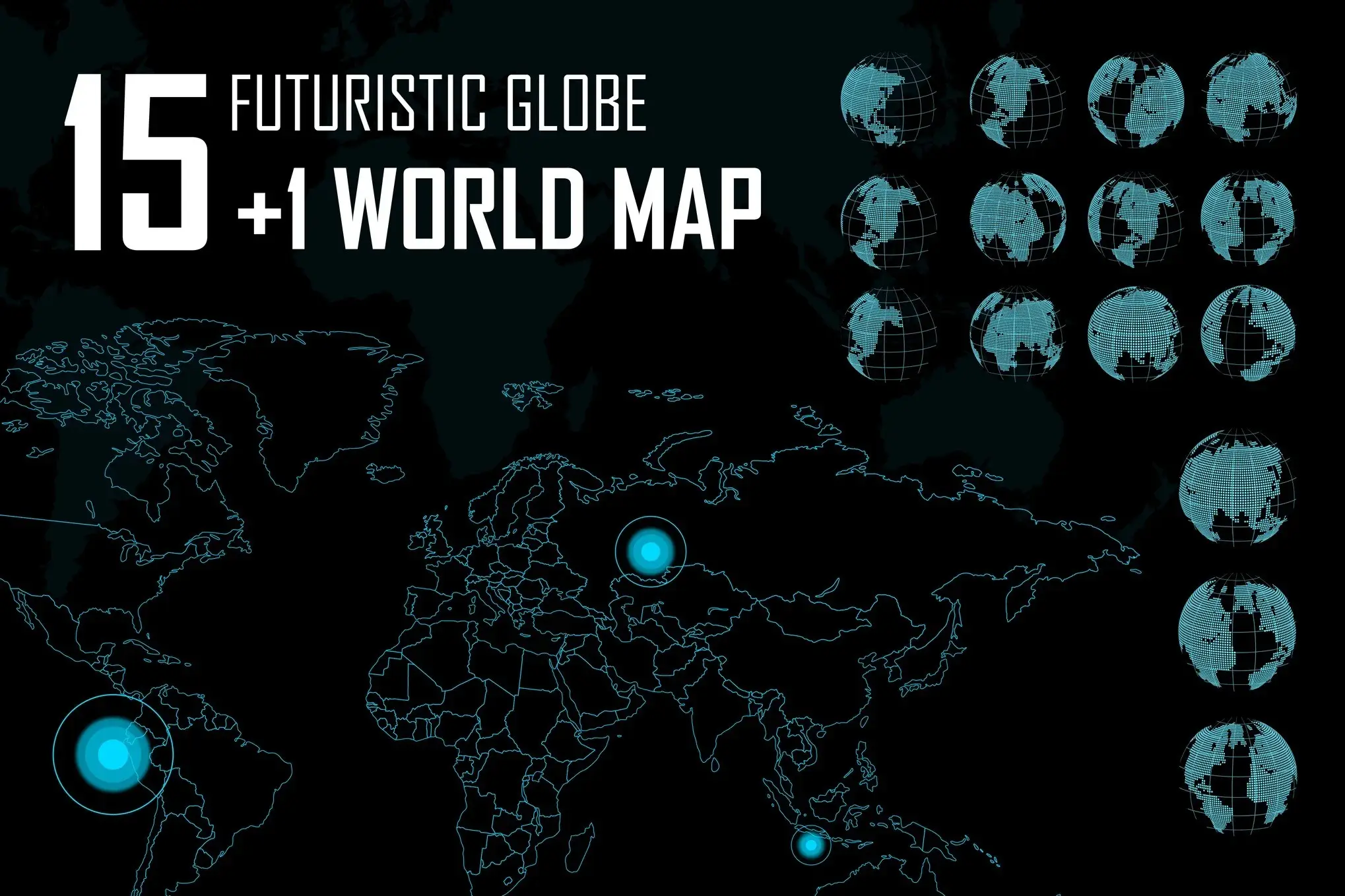 Futuristic World Map