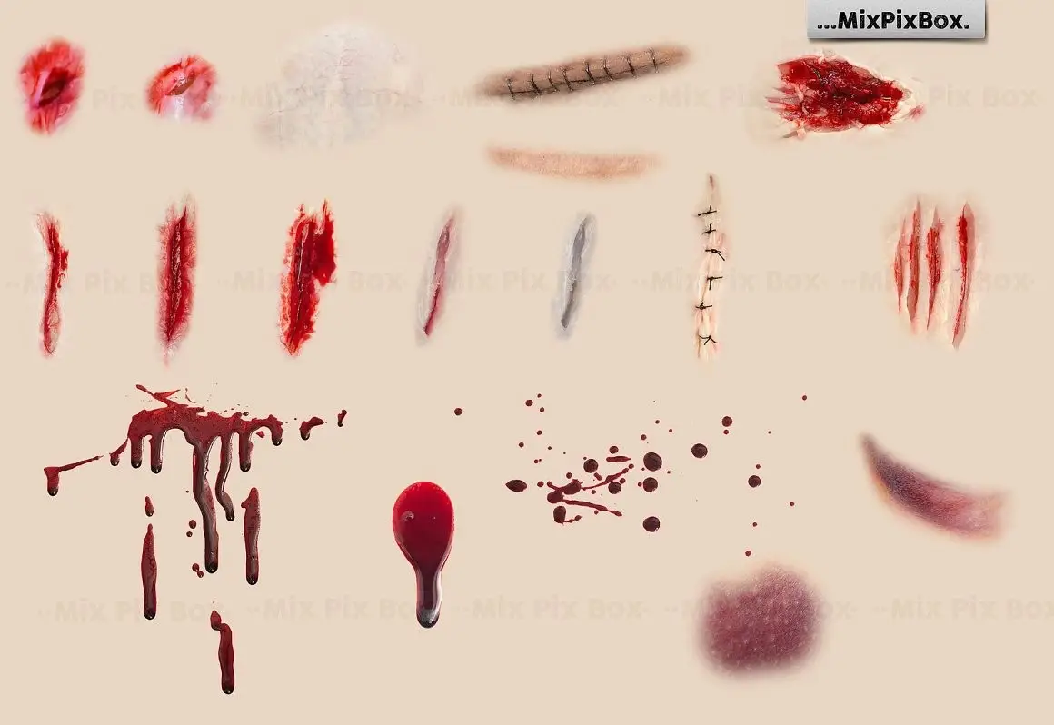 Wounds and Scars Overlays