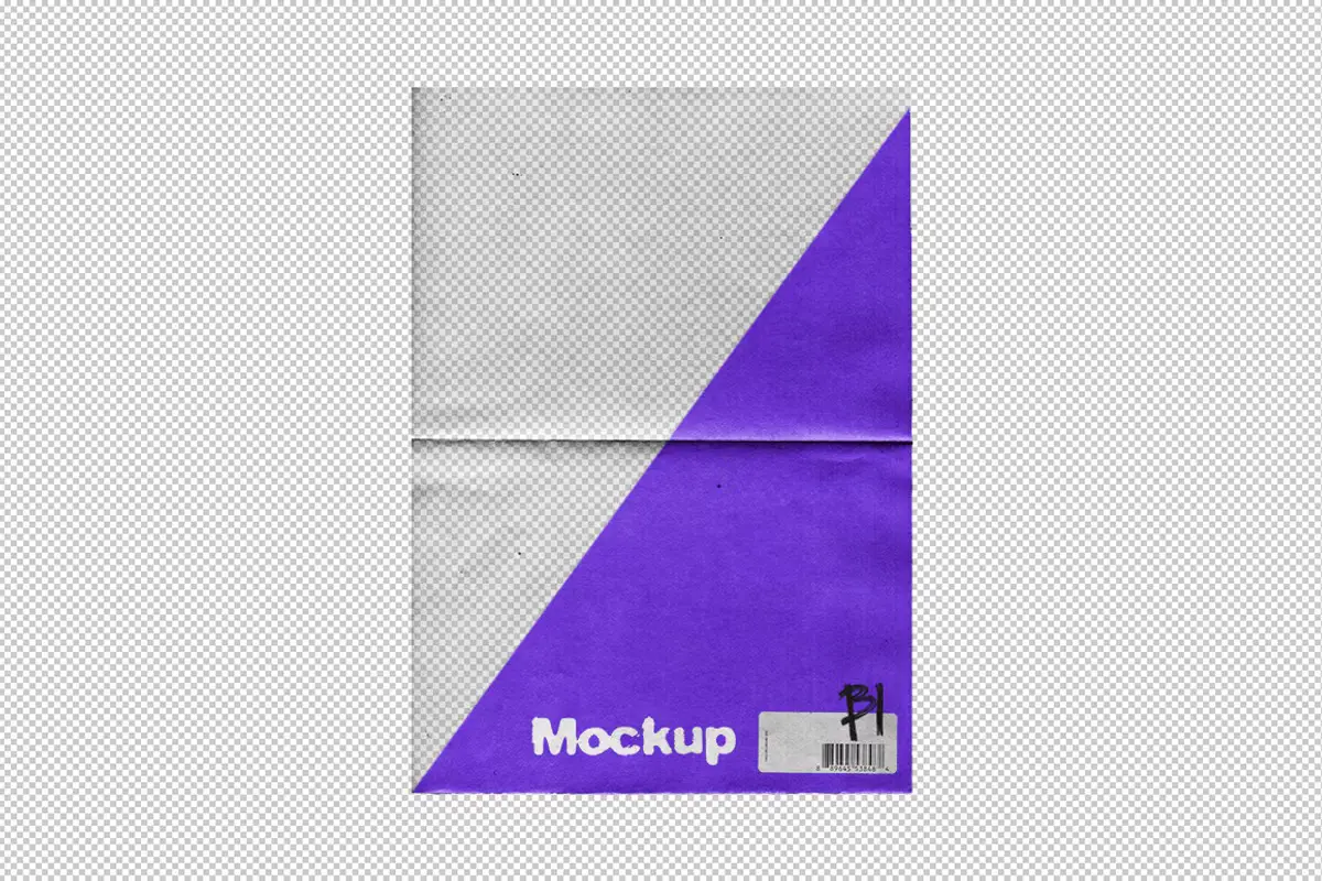 Wrinkle Paper Mockup Vintage 16 wrinkle paper mockup 1