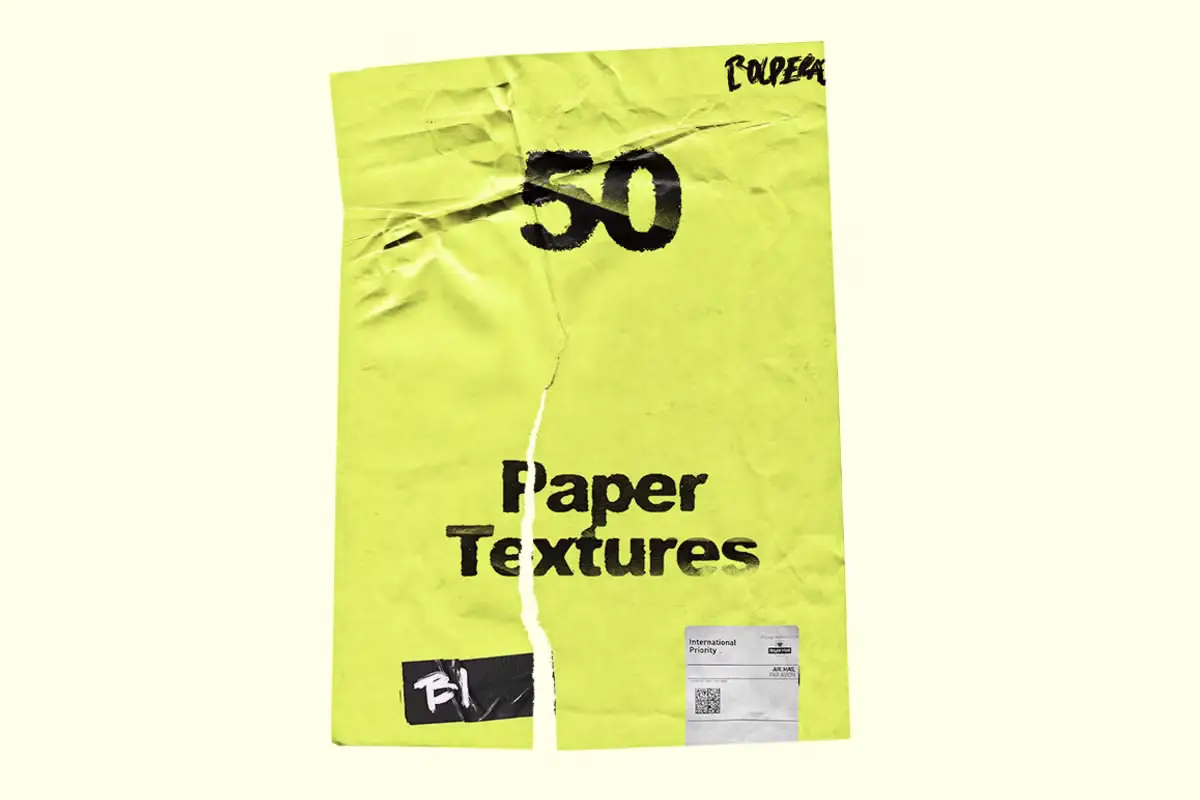 Wrinkle Paper Mockup Vintage 4 wrinkle paper mockup 5
