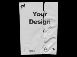 wrinkle paper mockup 9