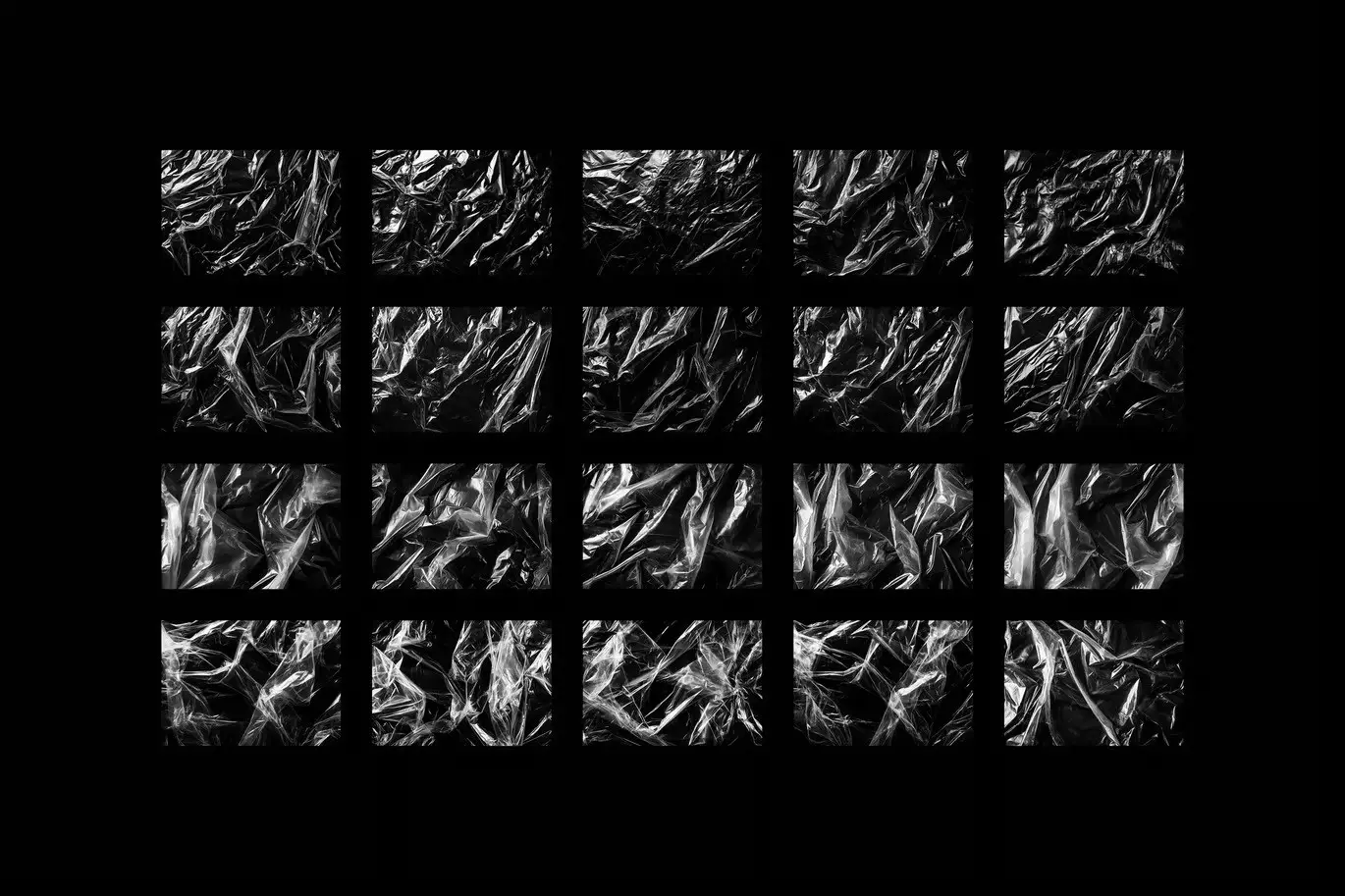Wrinkled Plastic Overlay Textures
