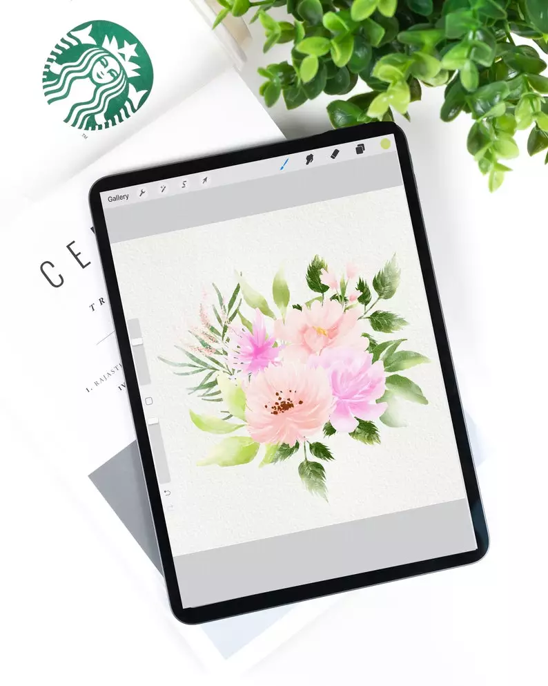 100 Floral Procreate Stamp Brushes Vol.10 3 100 floral procreate stamp brushes vol1010