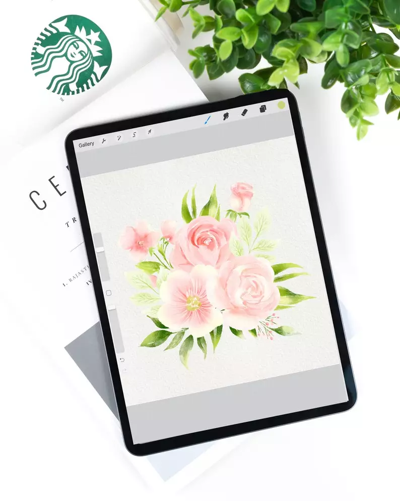 100 Floral Procreate Stamp Brushes Vol. 11 8 100 floral procreate stamp brushes vol116