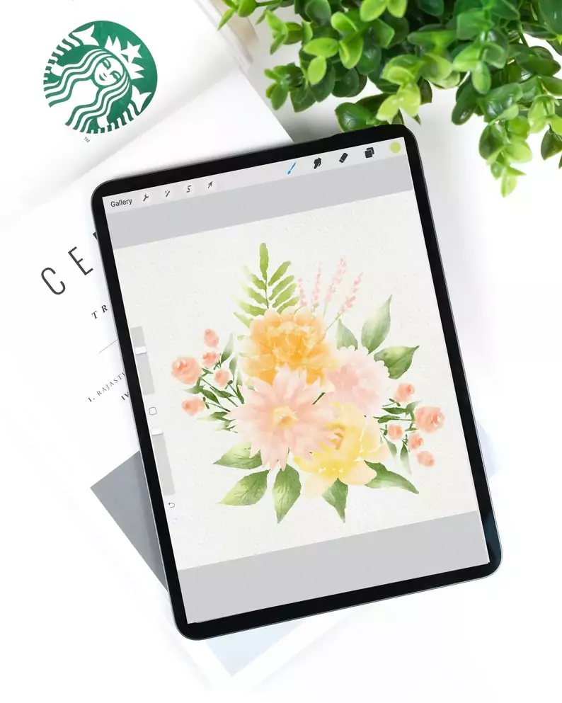 100 Floral Procreate Stamp Brushes Vol. 9 3 100 floral procreate stamp brushes vol910