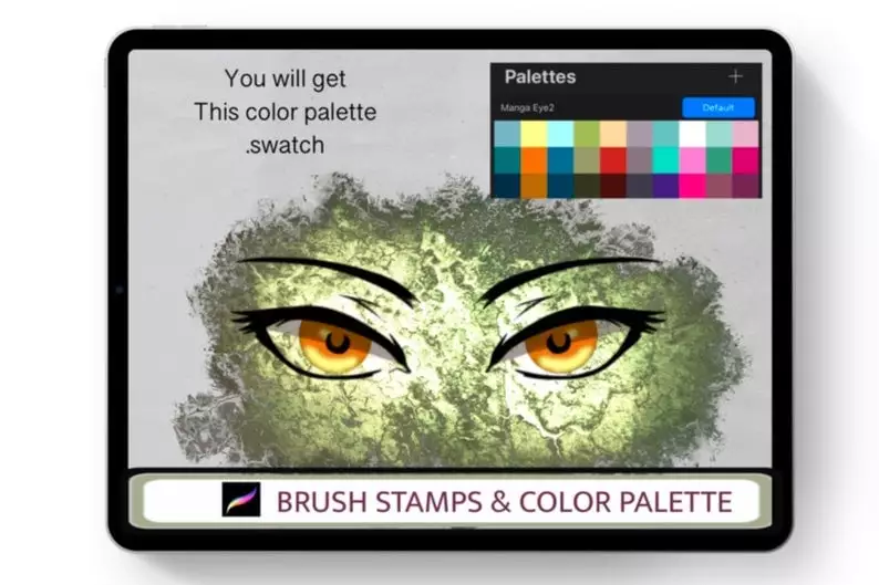 30 Manga Eyes Stamp Brushes 6 30 manga eyes stamp brushes6