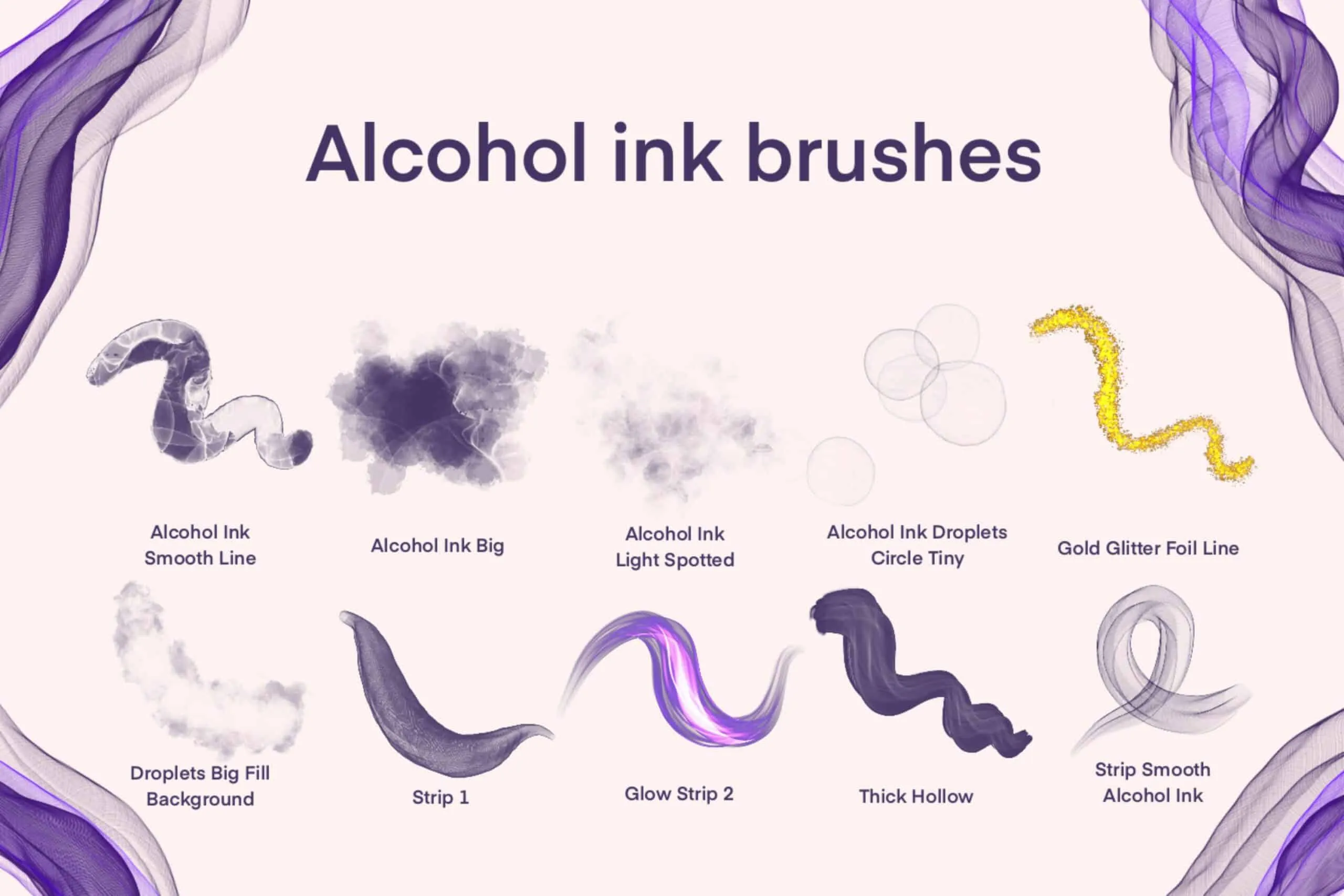 Alcohol Ink Watercolor Brushes 3 alcohol ink watercolor brushes2