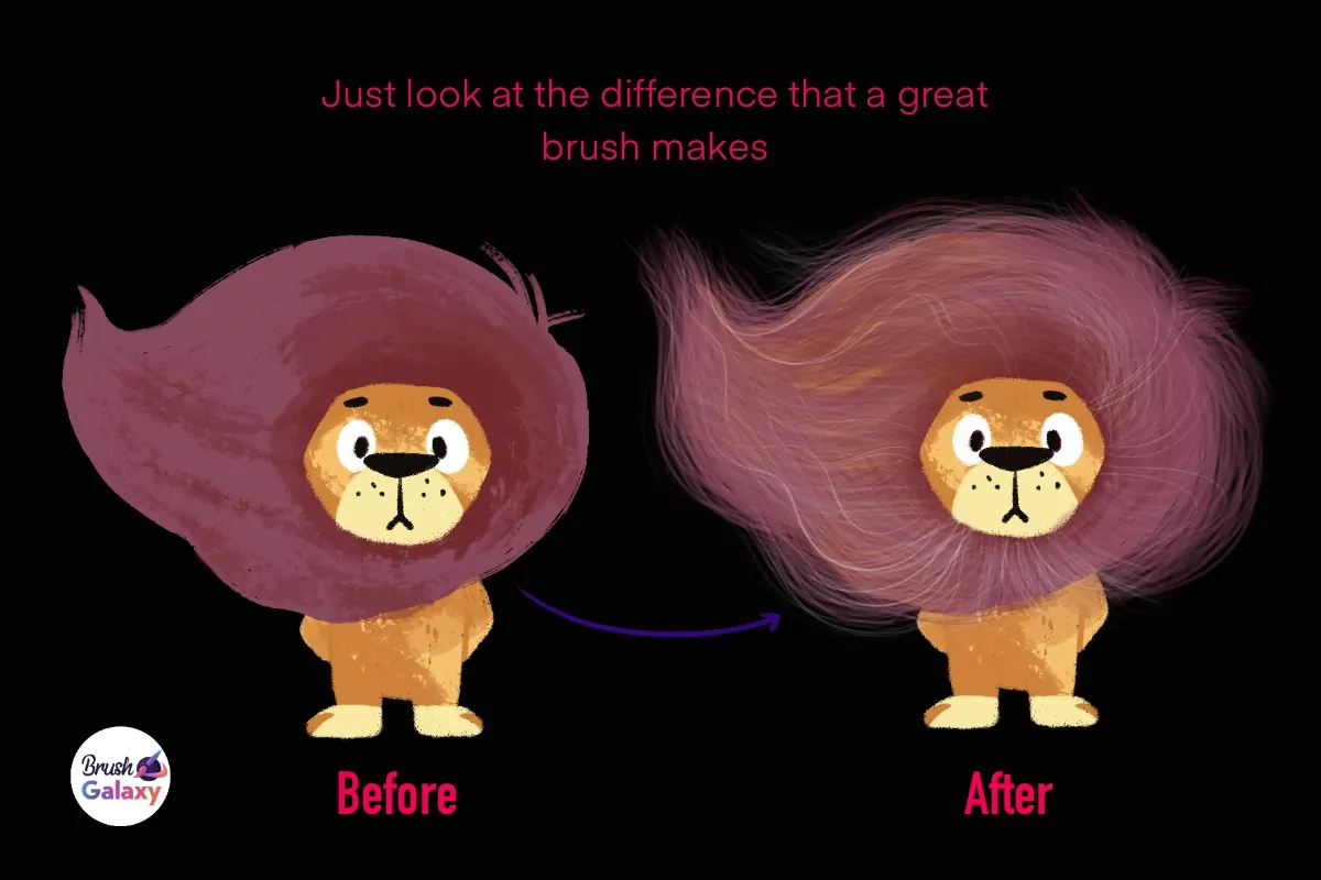 Animal Fur Brushes for Procreate 5 animal fur brushes5
