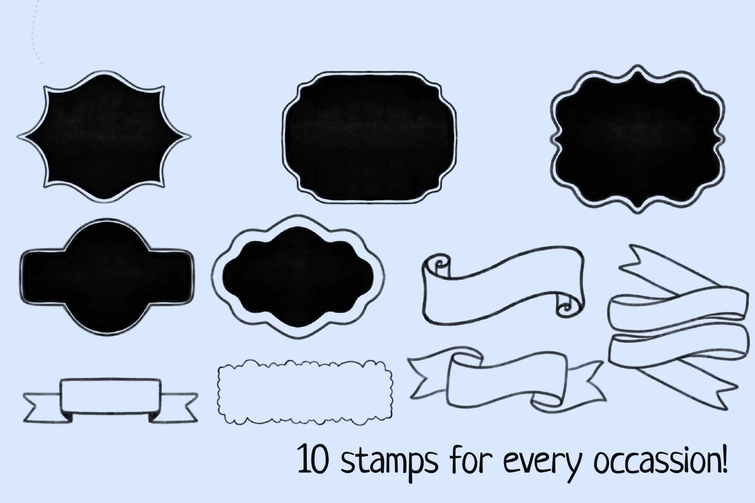 Chalk Board Stamp Set 4 chalk board stamp set3