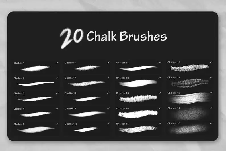 Chalker 20 Procreate Brushes for Drawing and Lettering 3 chalker 20 procreatebrushes drawinglettering2