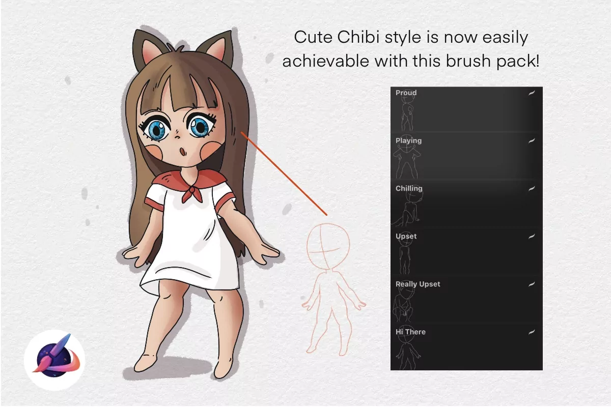 Chibi Brush Set 2 chibi brush set2