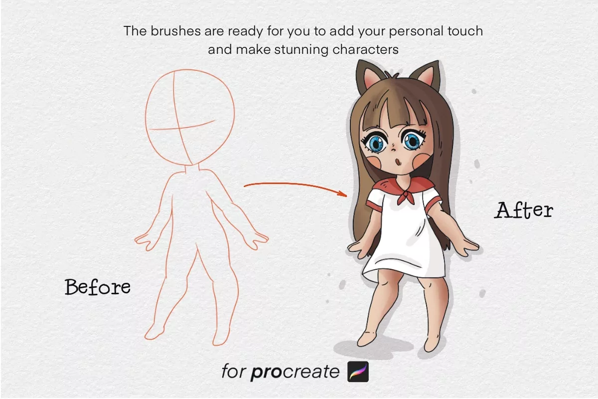Chibi Brush Set 3 chibi brush set3