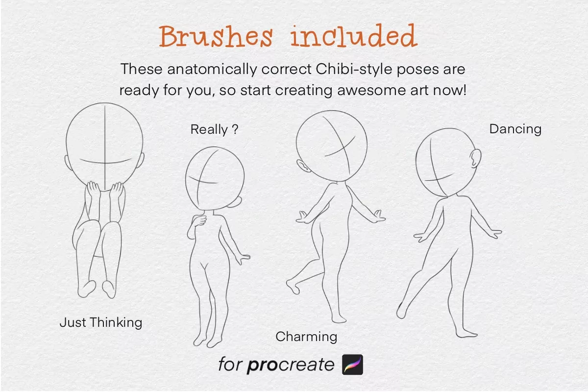 Chibi Brush Set 5 chibi brush set5