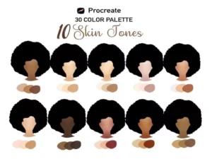 cover image 10 skin tones palette