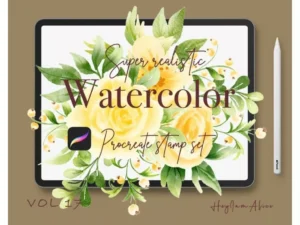 cover image 100 brushes vol17 25 floral stamp