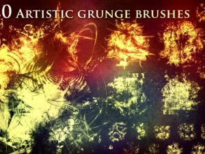 cover image 21 artistic grunge brushes