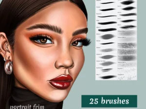 cover image 25 face skin and hair brushes
