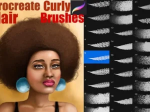 cover image 30 curly afro hair brushes