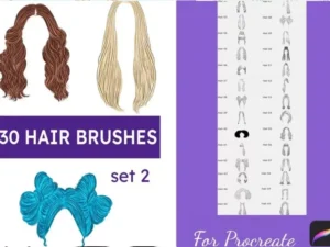 cover image 30 hair brush set