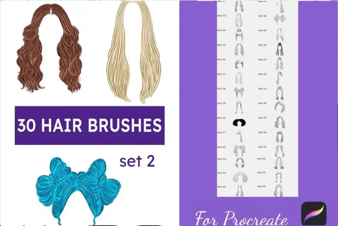 30 Hair Brush Set