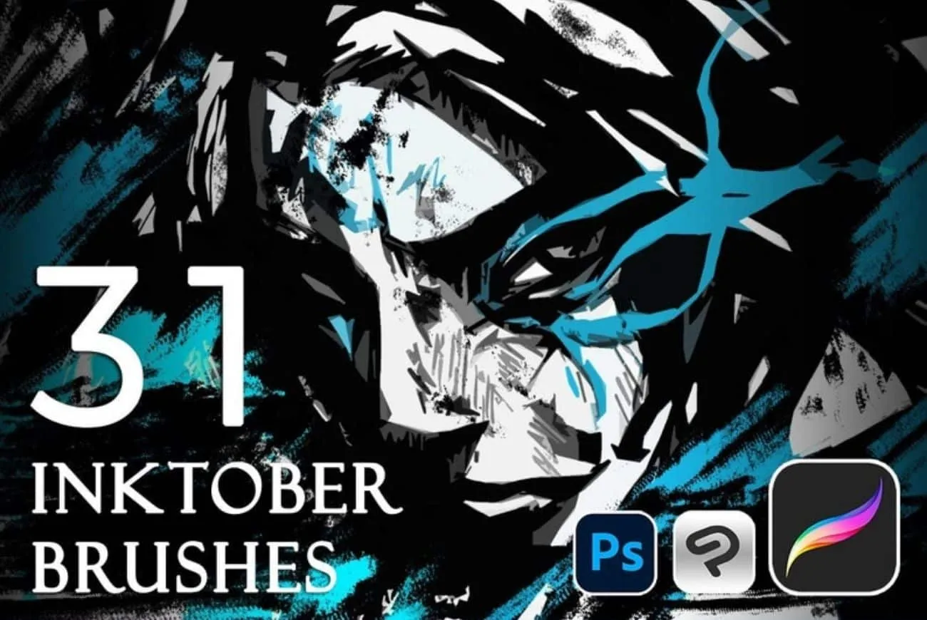 31 Inktober Brushes – 1 Brush for Each Day